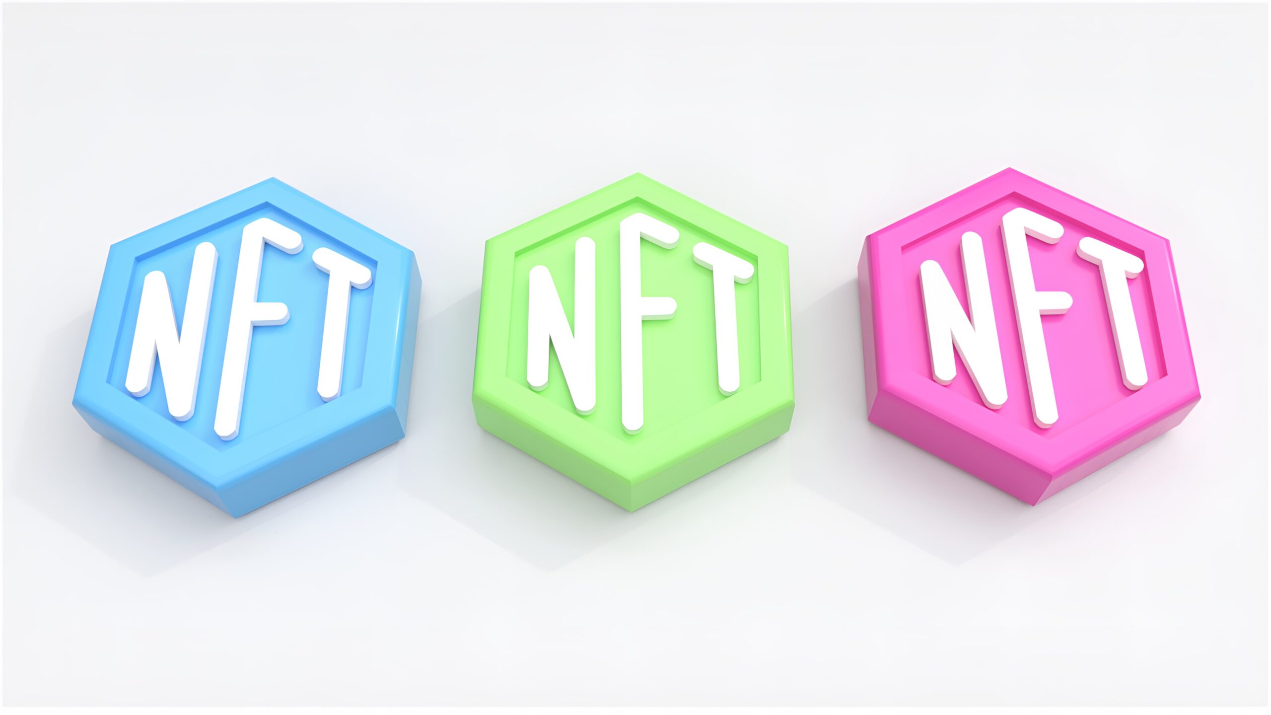 NFTの六角形が3つある